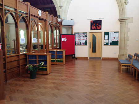 Church foyer.
